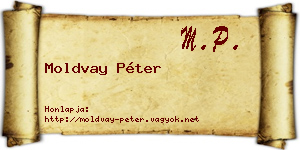 Moldvay Péter névjegykártya